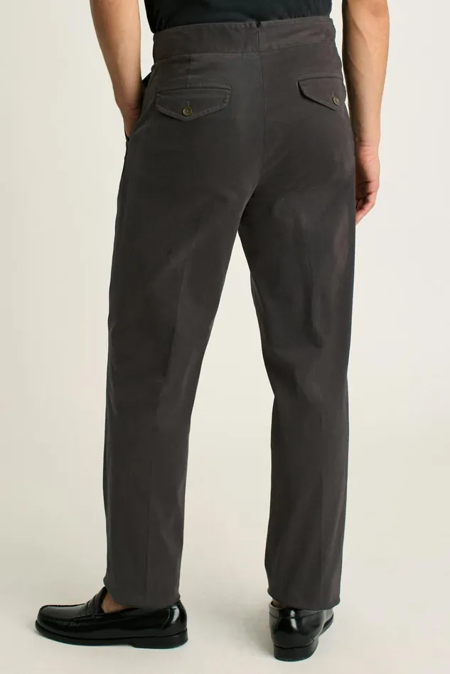 Men Seasonal Pants Bonobos Italian Gurkha Trouser Dark Charcoal Cotton