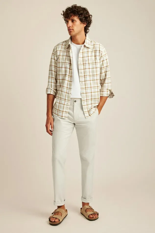 Men Seasonal Pants Bonobos Lightweight Chino Light Beige