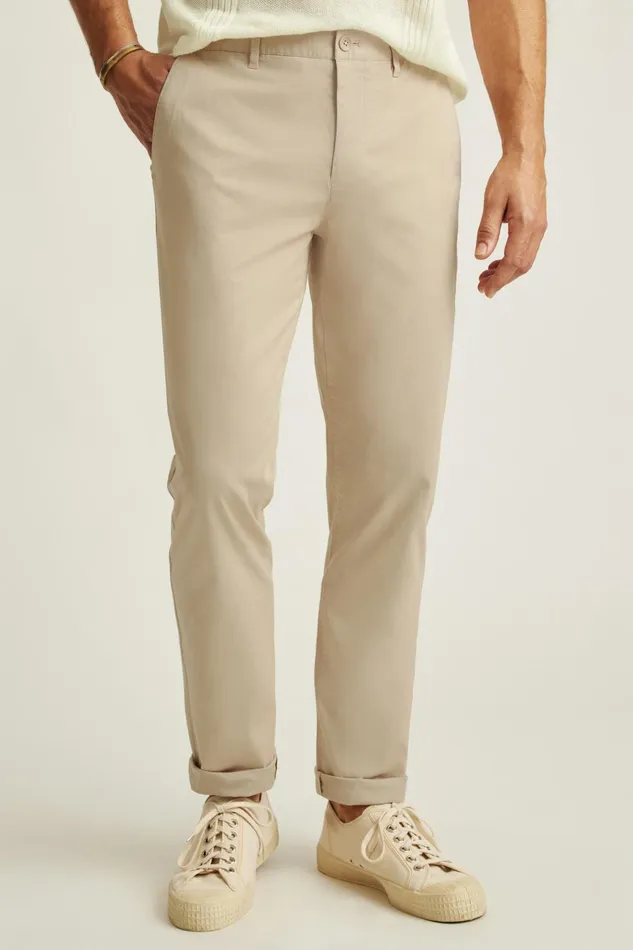 Men Seasonal Pants Bonobos Lightweight Chino Oxford Tan