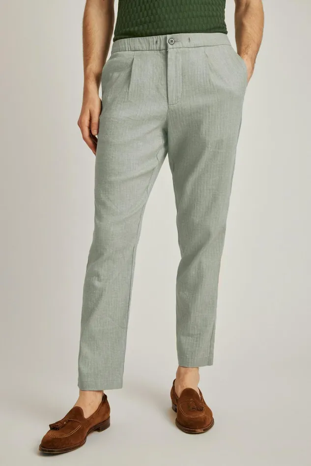 Men Seasonal Pants Bonobos Linen Blend Boardwalk Pant Deep Sage