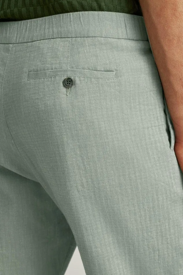 Men Seasonal Pants Bonobos Linen Blend Boardwalk Pant Deep Sage