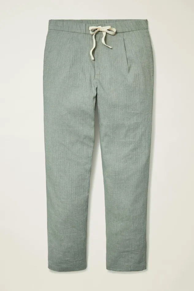 Men Seasonal Pants Bonobos Linen Blend Boardwalk Pant Deep Sage