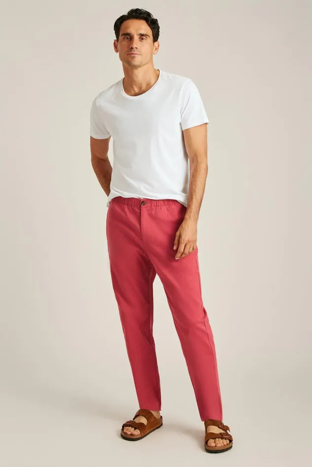 Men Seasonal Pants Bonobos The Off Duty Pant Red Currant