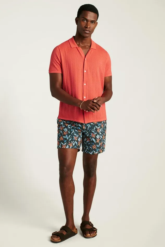 Men Seasonal Sweaters Bonobos Hudson Cabana Sweater Polo Coral Cotton Chevron Men Seasonal Sweaters Bonobos Hudson Cabana Sweater Polo Coral Cotton Chevron