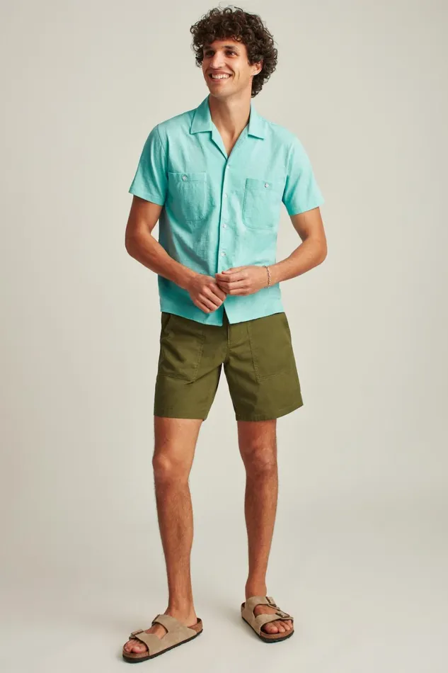 Men Short Sleeve Shirts Bonobos Garment Dyed Shirt Big Sky
