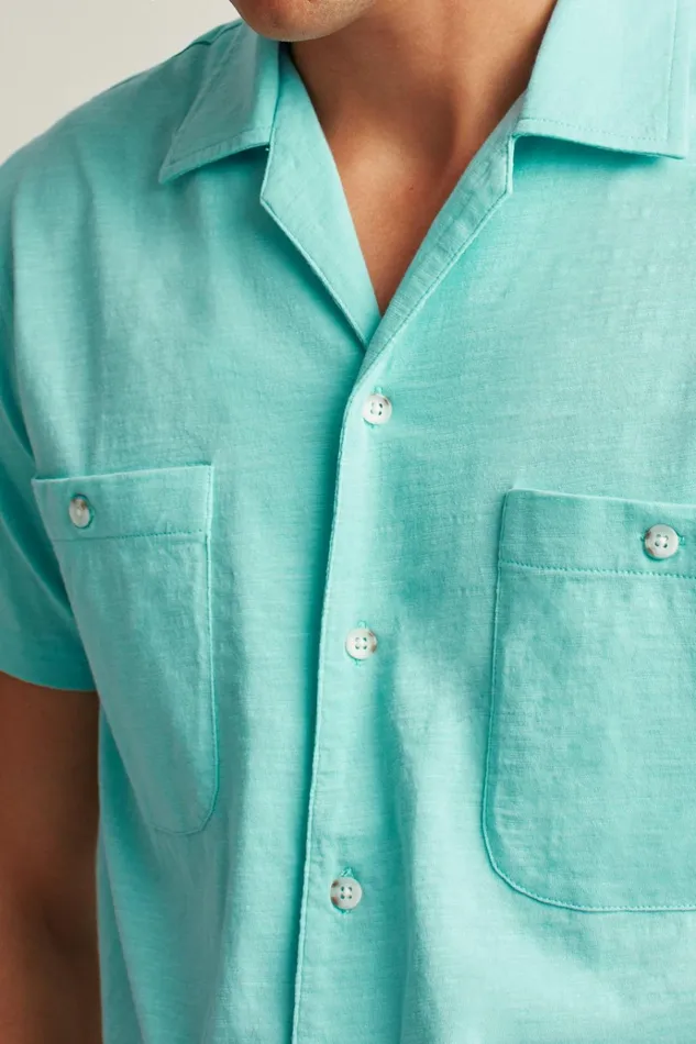 Men Short Sleeve Shirts Bonobos Garment Dyed Shirt Big Sky