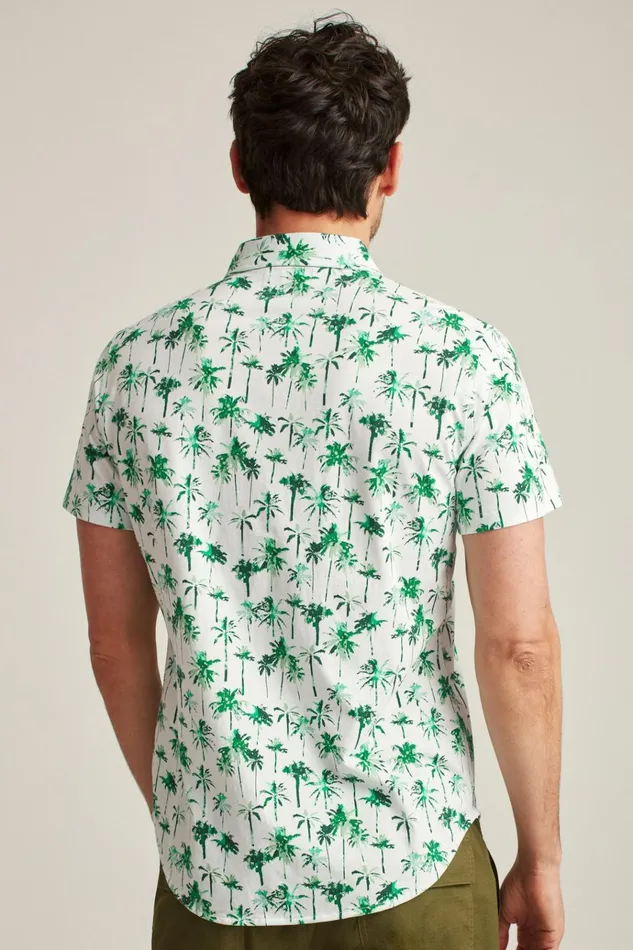 Men Short Sleeve Shirts Bonobos Jersey Riviera Shirt Breezy Palms