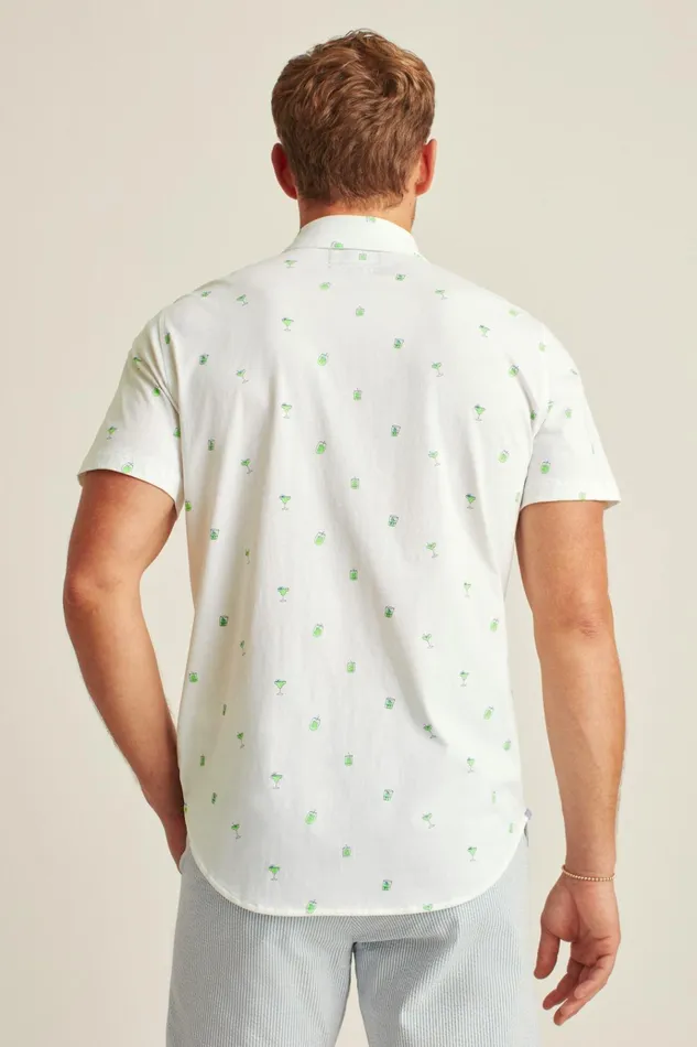 Men Short Sleeve Shirts Bonobos Jersey Riviera Shirt Drink To That