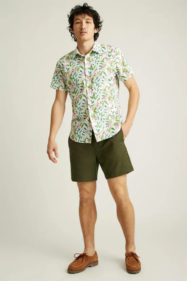 Men Short Sleeve Shirts Bonobos Riviera Short Sleeve Shirt Olive Rose Garden Men Short Sleeve Shirts Bonobos Riviera Short Sleeve Shirt Olive Rose Garden