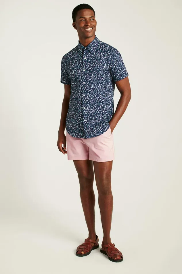 Men Short Sleeve Shirts Bonobos Tech Short Sleeve Shirt Navy Weekend Floral Men Short Sleeve Shirts Bonobos Tech Short Sleeve Shirt Navy Weekend Floral