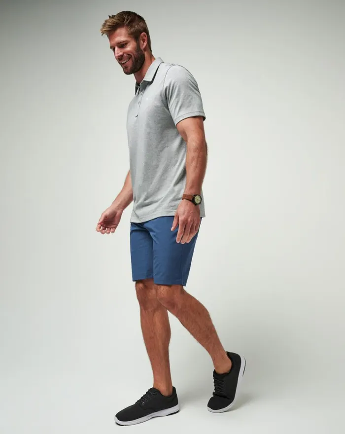 Men Shorts TravisMathew BECK SHORT Vintage Indigo