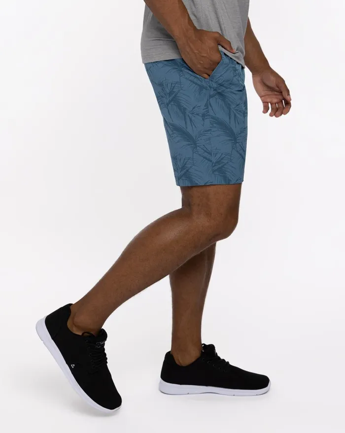 Men Shorts TravisMathew JUNGLE OASIS SHORT Heather Mid Blue