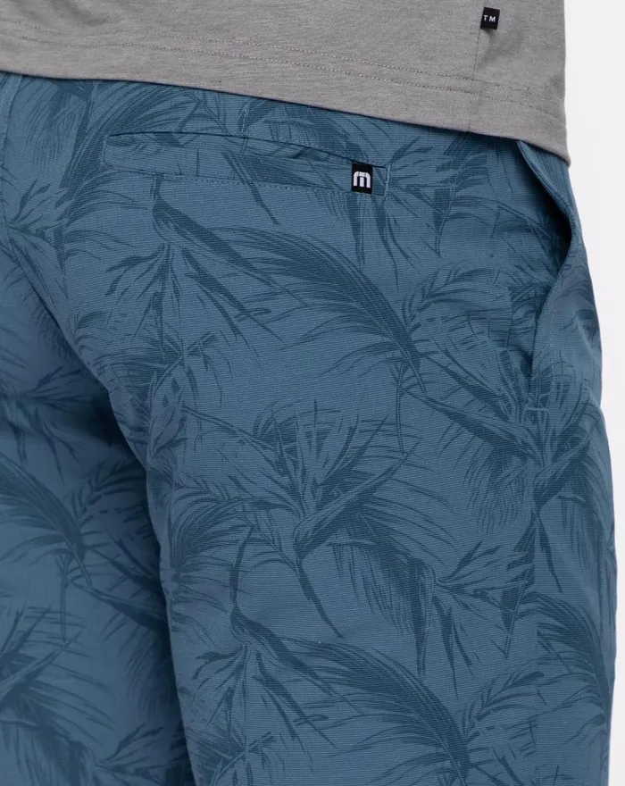 Men Shorts TravisMathew JUNGLE OASIS SHORT Heather Mid Blue