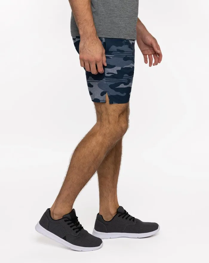 Men Shorts TravisMathew LEADER BOARD ACTIVE SHORT Blue Nights