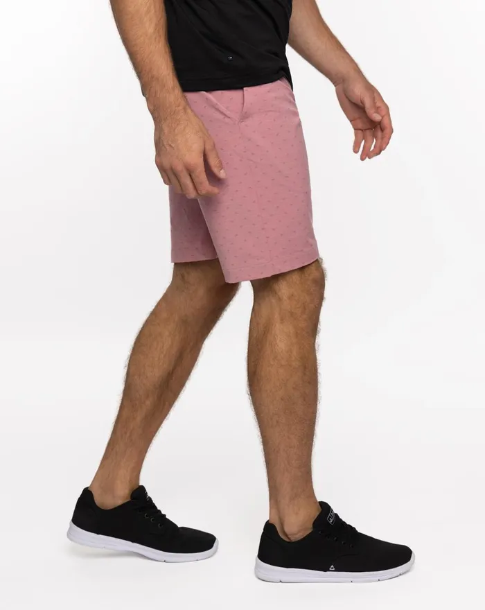 Men Shorts TravisMathew MANZANILLO SHORT Heather Earth Red