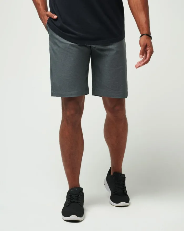 Men Shorts TravisMathew SAND HARBOR SHORT Heather Dark Grey