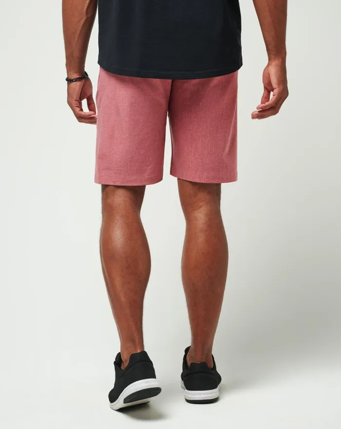 Men Shorts TravisMathew SAND HARBOR SHORT Heather Garnet Rose
