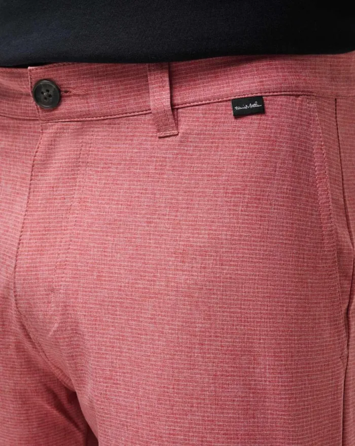 Men Shorts TravisMathew SAND HARBOR SHORT Heather Garnet Rose