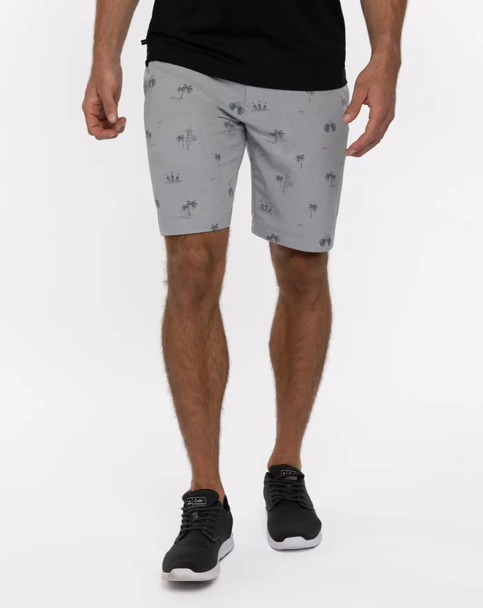 Men Shorts TravisMathew STRAIGHT SHOT SHORT Heather Sleet