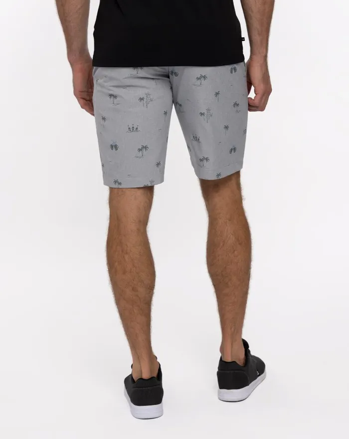 Men Shorts TravisMathew STRAIGHT SHOT SHORT Heather Sleet