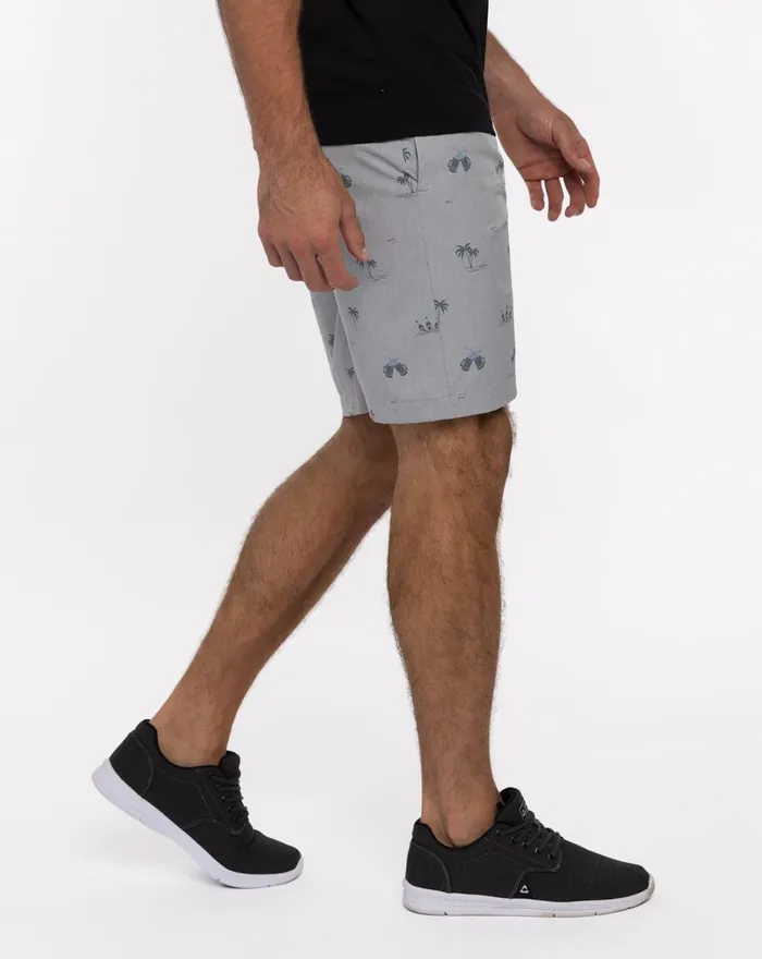 Men Shorts TravisMathew STRAIGHT SHOT SHORT Heather Sleet