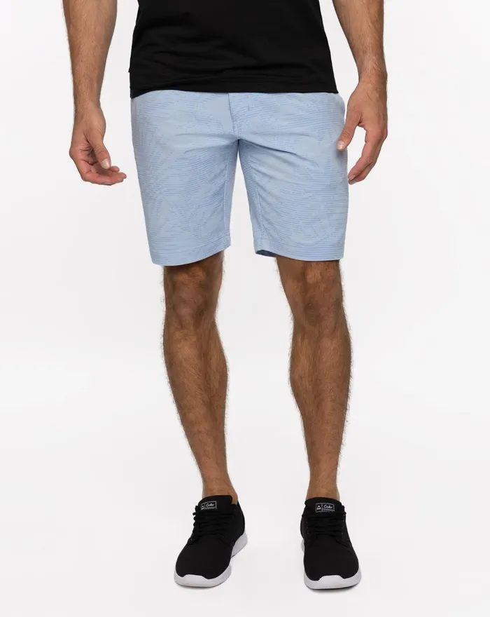 Men Shorts TravisMathew STREET ART SHORT Heather Bel Air Blue