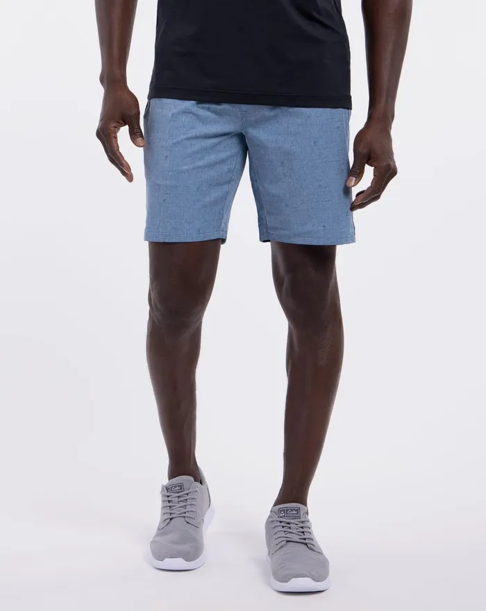 Men Shorts TravisMathew SURVIVALIST ACTIVE SHORT Heather Copen Blue