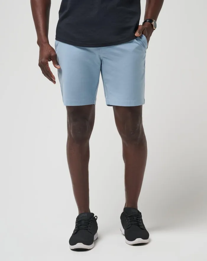 Men Shorts TravisMathew TECH CHINO SHORT Ash Blue