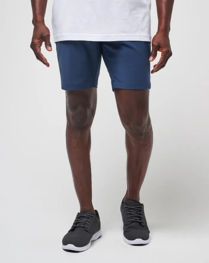 Men Shorts TravisMathew TECH CHINO SHORT Dress Blues