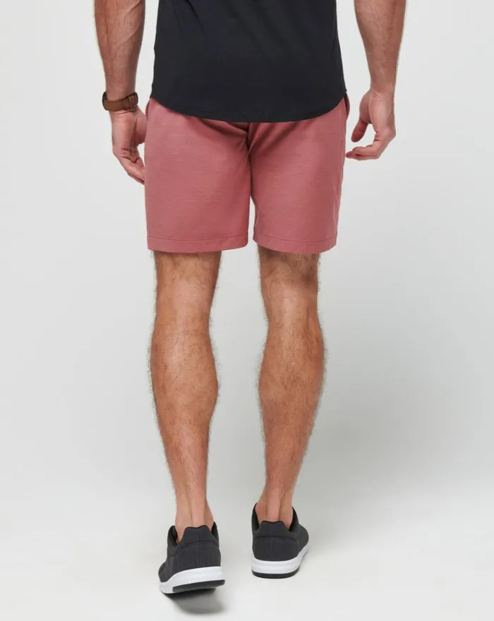 Men Shorts TravisMathew TECH CHINO SHORT Heather Roan Rouge