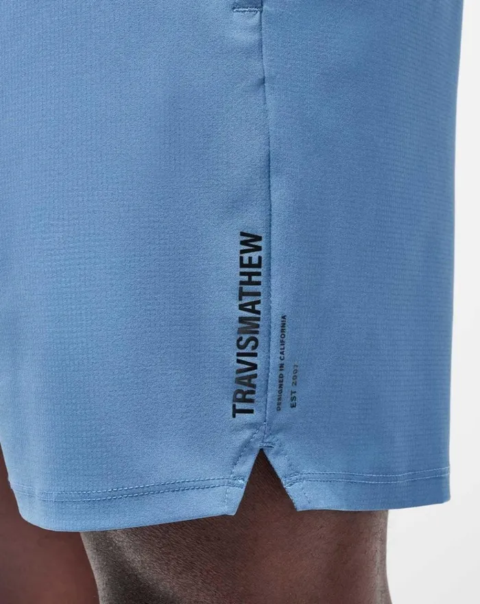 Men Shorts TravisMathew WANDERLUST EWAIST SHORT Copen Blue