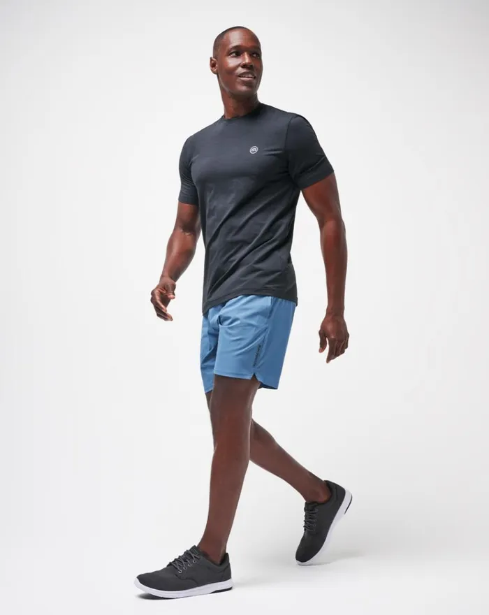 Men Shorts TravisMathew WANDERLUST EWAIST SHORT Copen Blue
