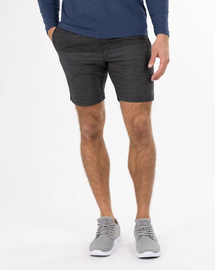 Men Shorts TravisMathew ZIPLINE 20 ACTIVE SHORT Black