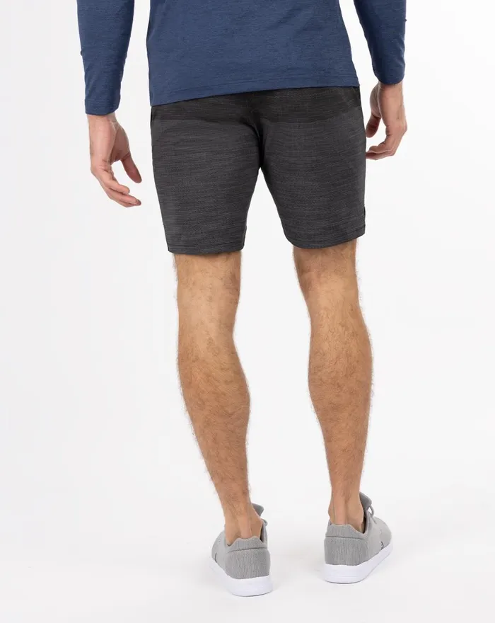 Men Shorts TravisMathew ZIPLINE 20 ACTIVE SHORT Black