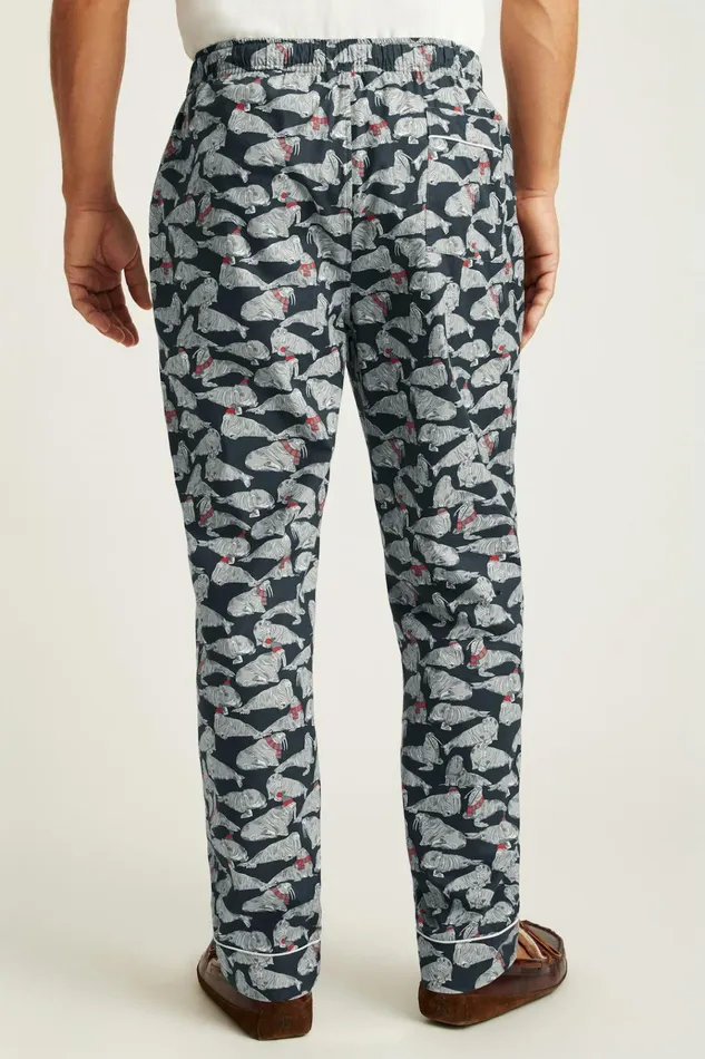 Men Socks and Underwear Bonobos Critter Stretch Cotton Pajamas Blue Winter Walrus
