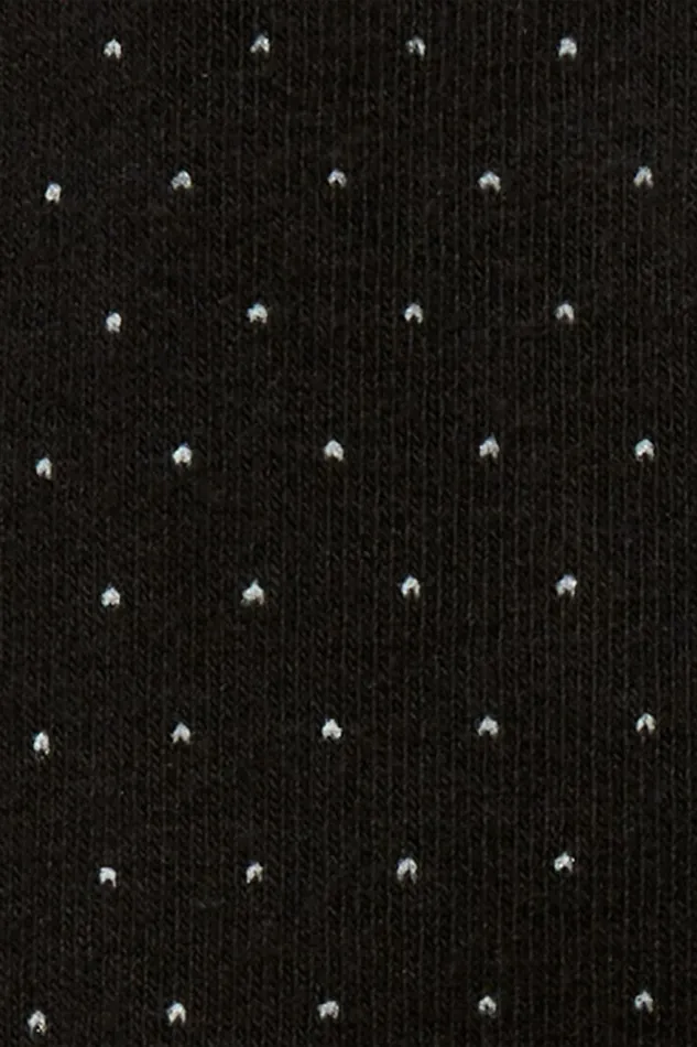 Men Socks and Underwear Bonobos Soft Everyday Socks Black Pin Dot
