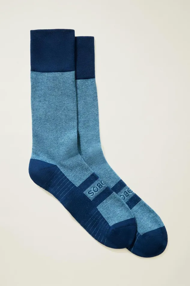 Men Socks and Underwear Bonobos Soft Everyday Socks Navy Peony