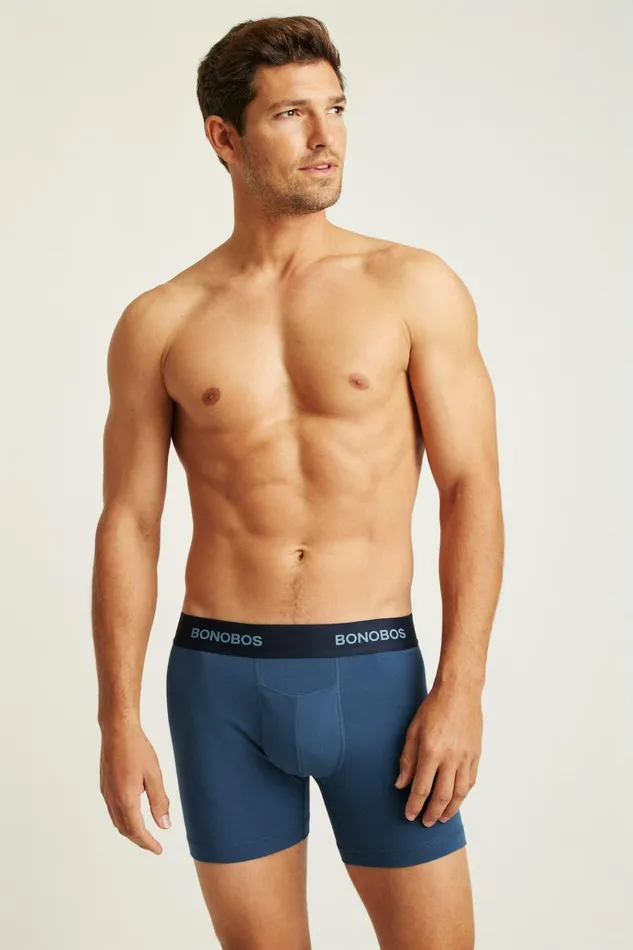 Men Socks and Underwear Bonobos Supersoft Underwear Blue