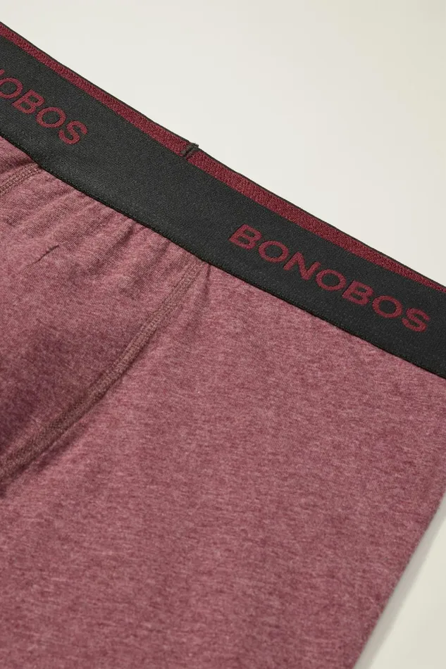 Men Socks and Underwear Bonobos Supersoft Underwear Crushed Heather Cranberry Men Socks and Underwear Bonobos Supersoft Underwear Crushed Heather Cranberry