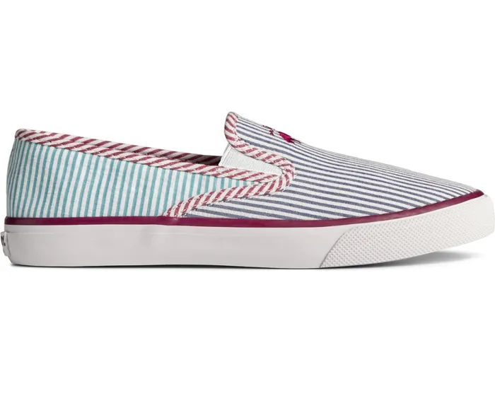 Men Sperry X Brooks Brothers Slip On Sneaker Blue Multi Sperry Sneakers