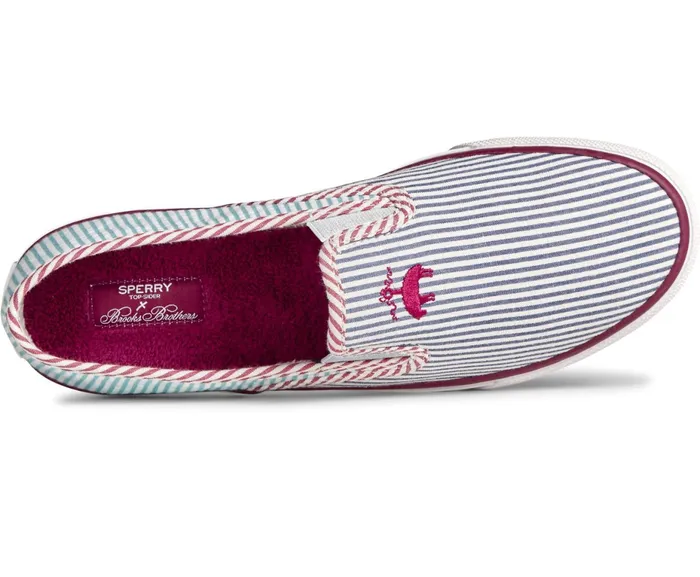 Men Sperry X Brooks Brothers Slip On Sneaker Blue Multi Sperry Sneakers Men Sperry X Brooks Brothers Slip On Sneaker Blue Multi Sperry Sneakers