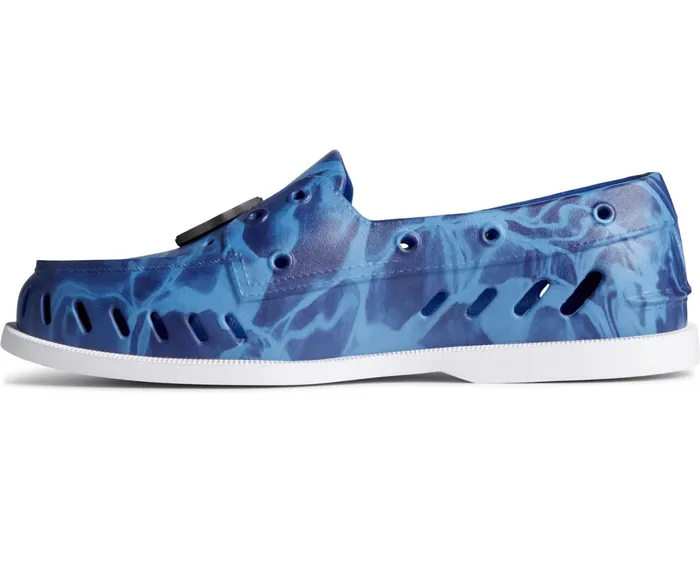 Men Sperry X JAWS Authentic Original Float Boat Shoe Blue Multi Sperry Sandals