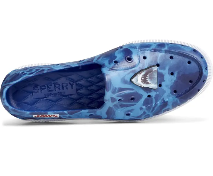 Men Sperry X JAWS Authentic Original Float Boat Shoe Blue Multi Sperry Sandals