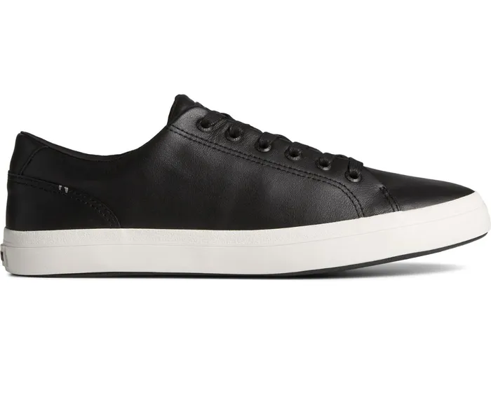 Men Striper II Leather Sneaker Black Sperry Sneakers