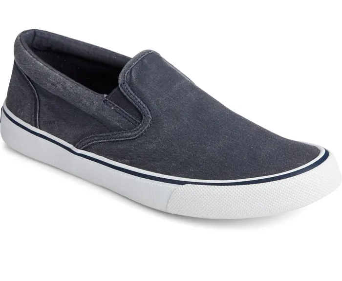 Men Striper II Slip On Sneaker Navy Sperry Sneakers Men Striper II Slip On Sneaker Navy Sperry Sneakers