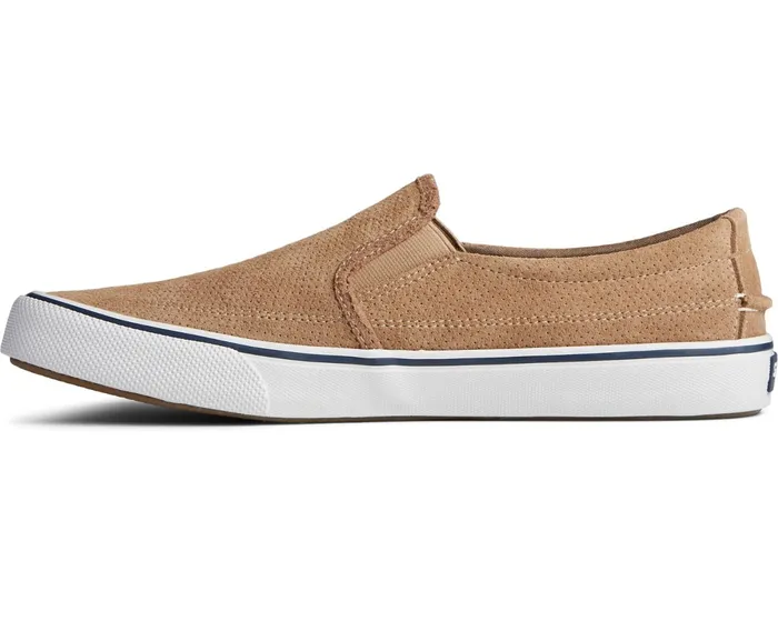 Men Striper II Twin Gore Perforated Slip On Sneaker Taupe Sperry Sneakers Men Striper II Twin Gore Perforated Slip On Sneaker Taupe Sperry Sneakers