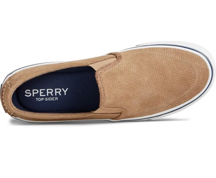 Men Striper II Twin Gore Perforated Slip On Sneaker Taupe Sperry Sneakers Men Striper II Twin Gore Perforated Slip On Sneaker Taupe Sperry Sneakers