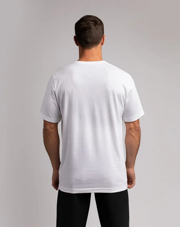 Men Tees TravisMathew 2002 GAMES TEE White