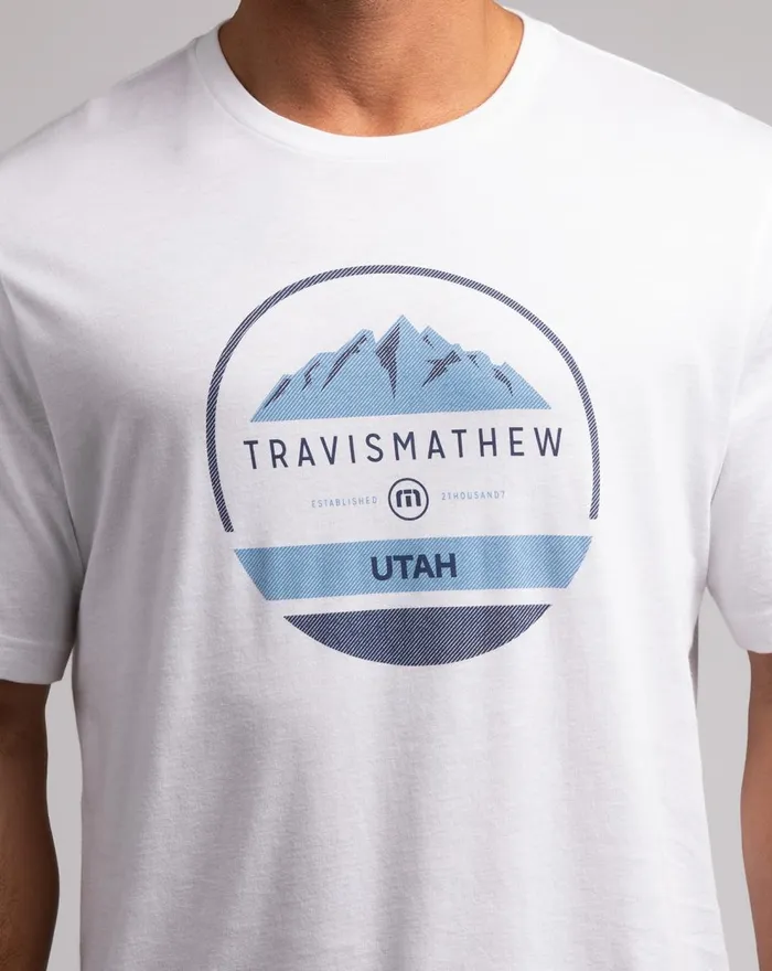 Men Tees TravisMathew 2002 GAMES TEE White
