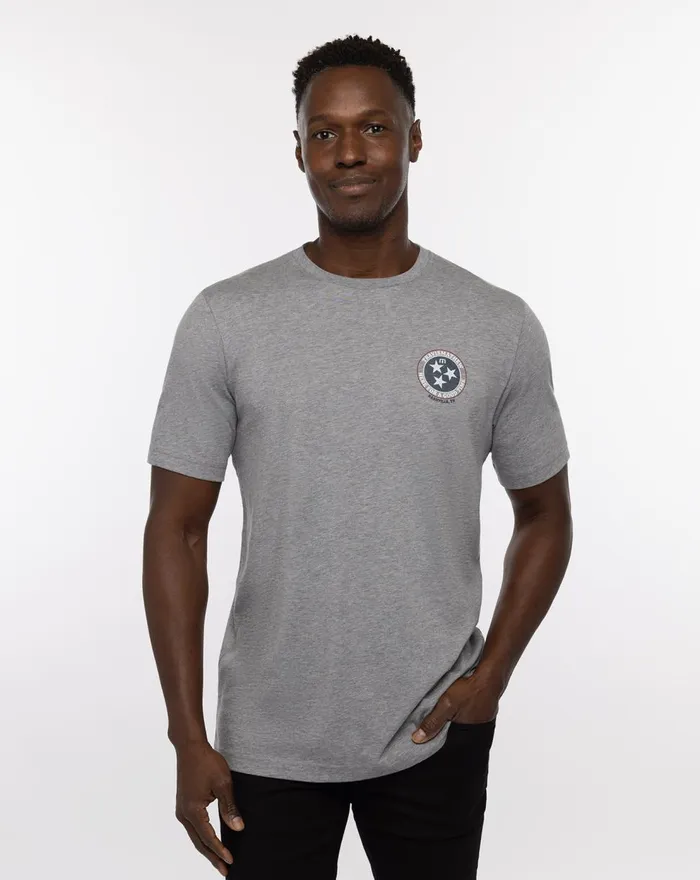 Men Tees TravisMathew BBQ MASTER TEE Heather Grey